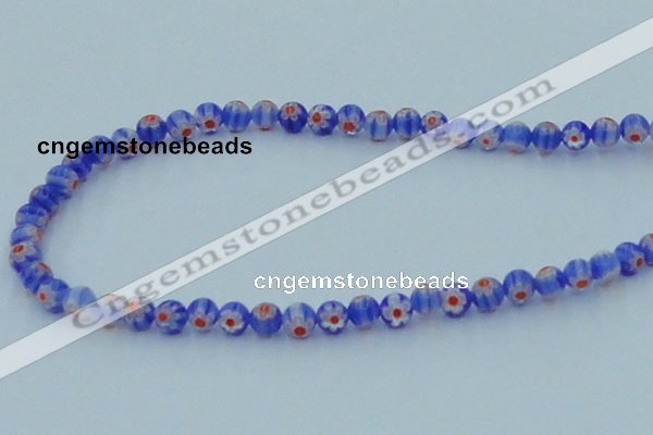 CLG625 10PCS 16 inches 6mm round lampwork glass beads wholesale