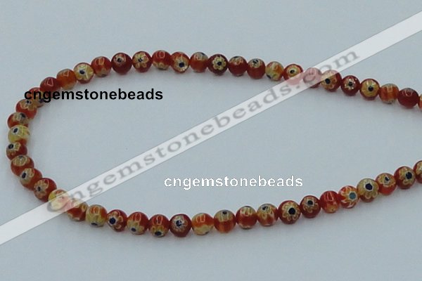 CLG626 10PCS 16 inches 6mm round lampwork glass beads wholesale