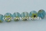 CLG627 10PCS 16 inches 6mm round lampwork glass beads wholesale