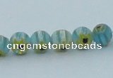 CLG627 10PCS 16 inches 6mm round lampwork glass beads wholesale