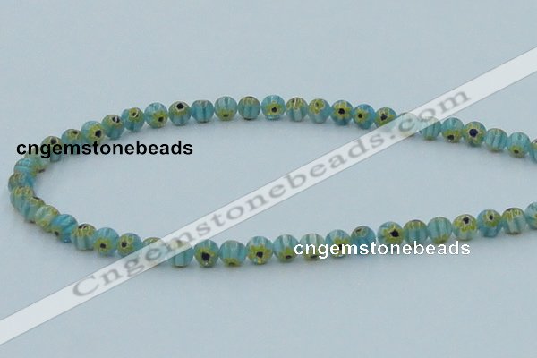 CLG627 10PCS 16 inches 6mm round lampwork glass beads wholesale