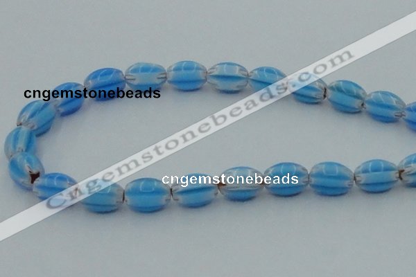 CLG631 5PCS 16 inches 10*14mm oval lampwork glass beads wholesale