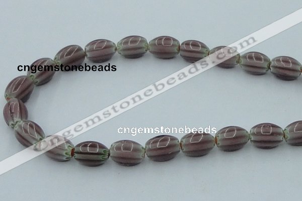 CLG632 5PCS 16 inches 10*14mm oval lampwork glass beads wholesale