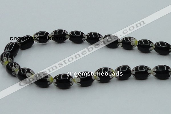 CLG634 5PCS 16 inches 10*14mm oval lampwork glass beads wholesale