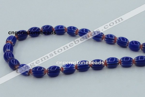 CLG636 5PCS 16 inches 10*14mm oval lampwork glass beads wholesale