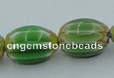 CLG638 5PCS 16 inches 10*14mm oval lampwork glass beads wholesale
