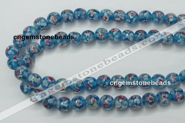 CLG752 15.5 inches 10mm round lampwork glass beads wholesale