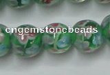 CLG753 15.5 inches 10mm round lampwork glass beads wholesale