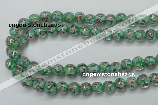 CLG753 15.5 inches 10mm round lampwork glass beads wholesale