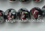 CLG754 15.5 inches 10mm round lampwork glass beads wholesale