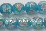 CLG755 15.5 inches 10mm round lampwork glass beads wholesale