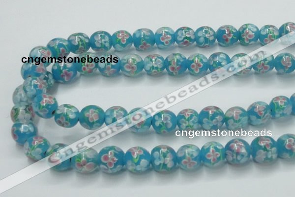 CLG755 15.5 inches 10mm round lampwork glass beads wholesale