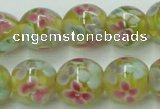 CLG756 15.5 inches 10mm round lampwork glass beads wholesale