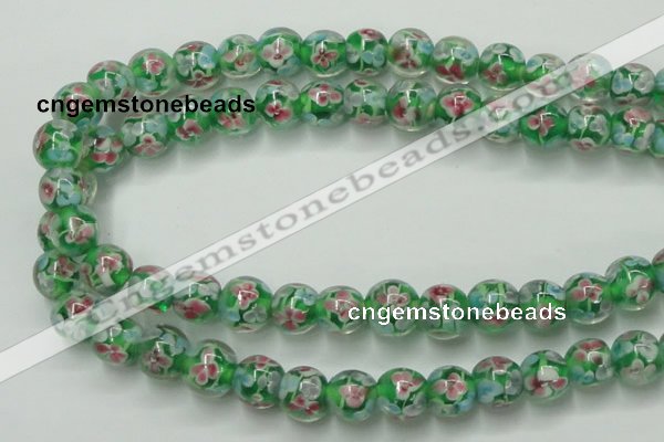 CLG757 15.5 inches 10mm round lampwork glass beads wholesale