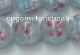 CLG759 15 inches 12mm round lampwork glass beads wholesale