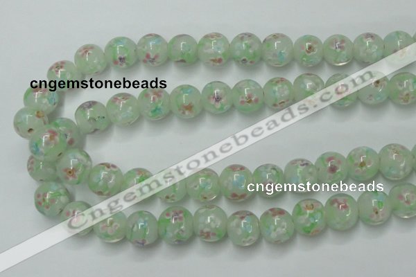 CLG760 15 inches 12mm round lampwork glass beads wholesale