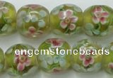 CLG761 15 inches 12mm round lampwork glass beads wholesale