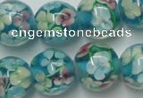 CLG763 15 inches 12mm round lampwork glass beads wholesale