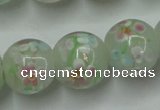 CLG764 15 inches 12mm round lampwork glass beads wholesale