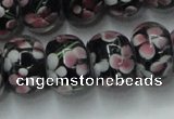 CLG766 14.5 inches 8*12mm rondelle lampwork glass beads wholesale