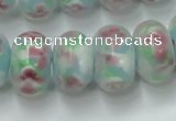 CLG773 14.5 inches 8*12mm rondelle lampwork glass beads wholesale