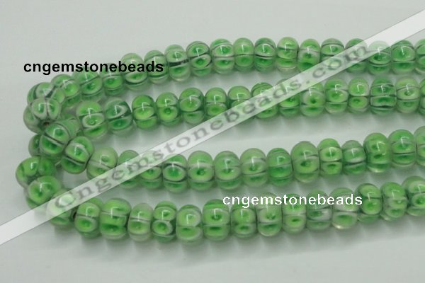 CLG774 14 inches 8*12mm rondelle lampwork glass beads wholesale