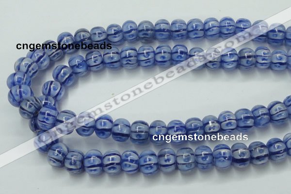 CLG775 14 inches 8*12mm rondelle lampwork glass beads wholesale