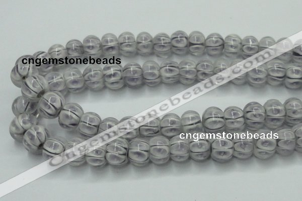 CLG776 14 inches 8*12mm rondelle lampwork glass beads wholesale