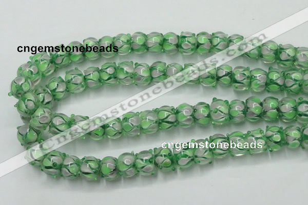 CLG778 14 inches 7*10mm rondelle lampwork glass beads wholesale