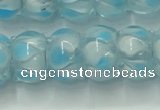 CLG780 14 inches 8*12mm rondelle lampwork glass beads wholesale