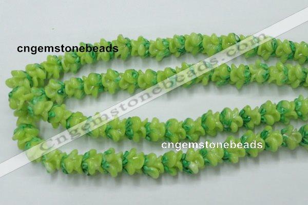 CLG789 15.5 inches 11*13mm rose lampwork glass beads wholesale