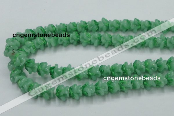 CLG791 15.5 inches 11*13mm rose lampwork glass beads wholesale