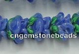 CLG792 15.5 inches 11*13mm rose lampwork glass beads wholesale