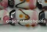 CLG807 15 inches 14*24mm rectangle lampwork glass beads wholesale