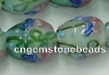 CLG826 15.5 inches 14*18mm pear lampwork glass beads wholesale