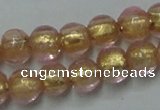 CLG830 12 inches 6mm round lampwork glass beads wholesale