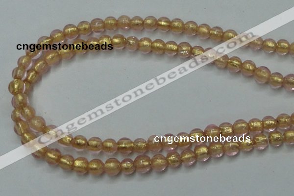 CLG830 12 inches 6mm round lampwork glass beads wholesale