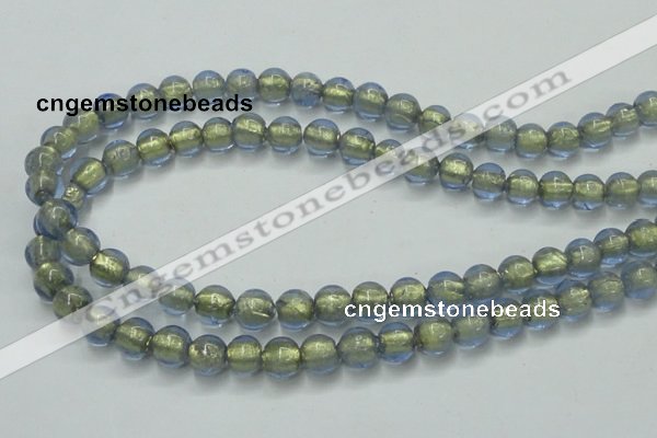 CLG831 15.5 inches 8mm round lampwork glass beads wholesale