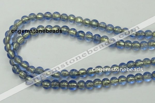 CLG832 15.5 inches 8mm round lampwork glass beads wholesale