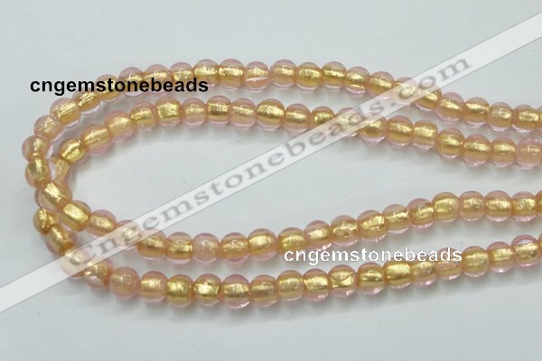 CLG834 15.5 inches 8mm round lampwork glass beads wholesale