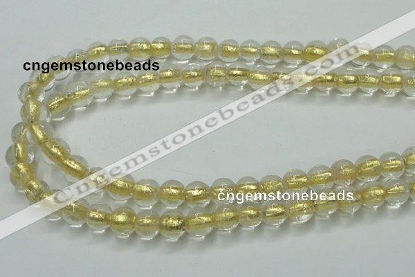 CLG836 15.5 inches 8mm round lampwork glass beads wholesale