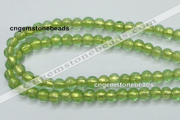 CLG837 15.5 inches 8mm round lampwork glass beads wholesale