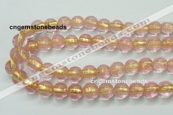 CLG845 15.5 inches 14mm round lampwork glass beads wholesale