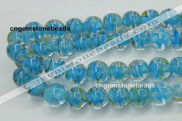 CLG854 15.5 inches 18mm round lampwork glass beads wholesale