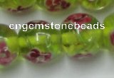 CLG877 14 inches 14mm round lampwork glass beads wholesale