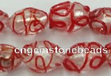 CLG880 2PCS 16 inches 12*18mm oval lampwork glass beads wholesale