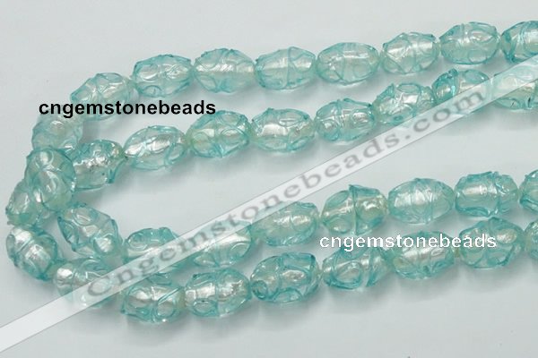 CLG883 2PCS 16 inches 12*18mm oval lampwork glass beads wholesale