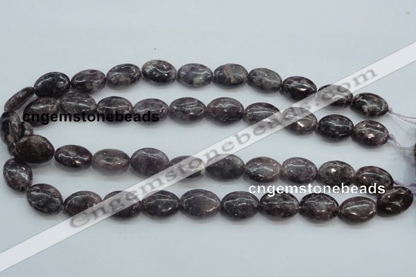 CLI05 15.5 inches 13*18mm oval natural lilac jasper beads wholesale