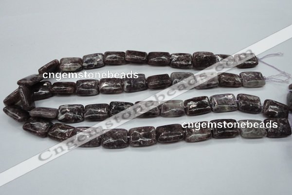 CLI14 15.5 inches 13*18mm rectangle lilac jasper beads wholesale