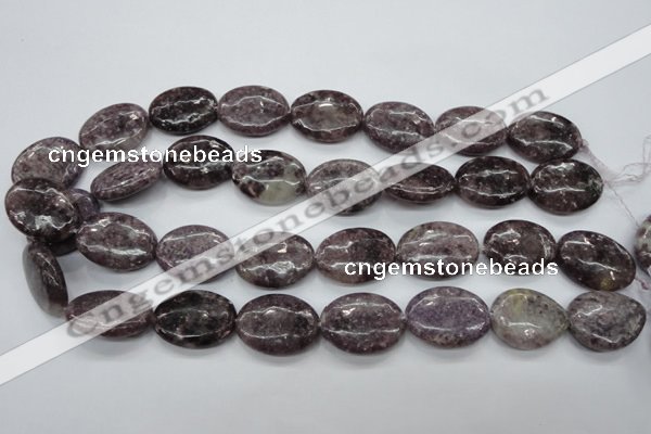 CLI30 15.5 inches 18*25mm oval lilac jasper beads wholesale